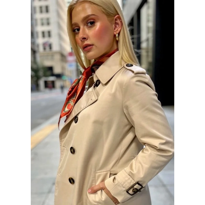 Kadın Zamansız Çiçek Lale Geometrik Desenli Fular,Kombin Tamamlayıcı – Hediye Olarak İdeal