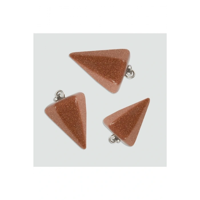 Kahve Yıldız Pandül Doğaltaş Kolye Ucu