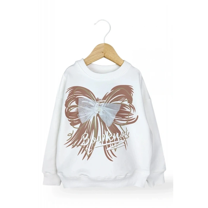 KAHVERENGİ LASTİKLİ PAÇA, PAMUKLU, DESENLİ, MEVSİMLİK, GÜNLÜK, KIZ ÇOCUK  ALT ÜST TAKIM