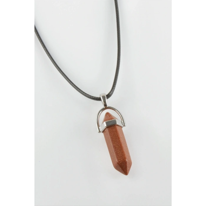 Kahverengi Yıldız Point Kolye