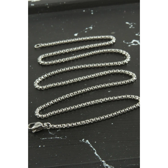 Kalın Zincir Çelik Kolye 45 cm