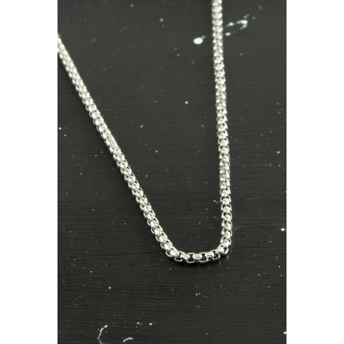 Kalın Zincir Çelik Kolye 45 cm