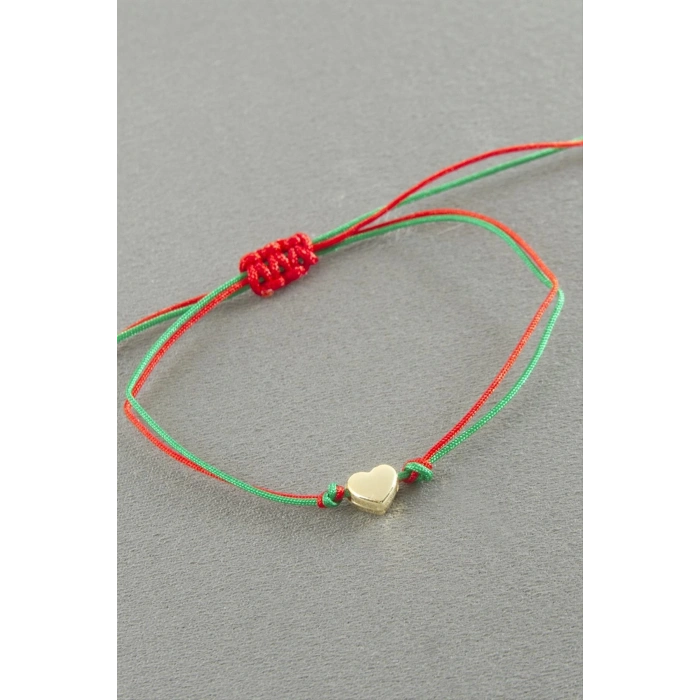Kalp Çift İpli Yılbaşı Bilekliği