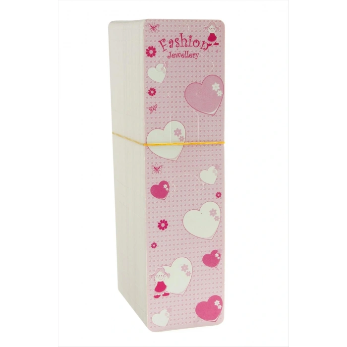 Kalp Dik Set Kolye Kartı