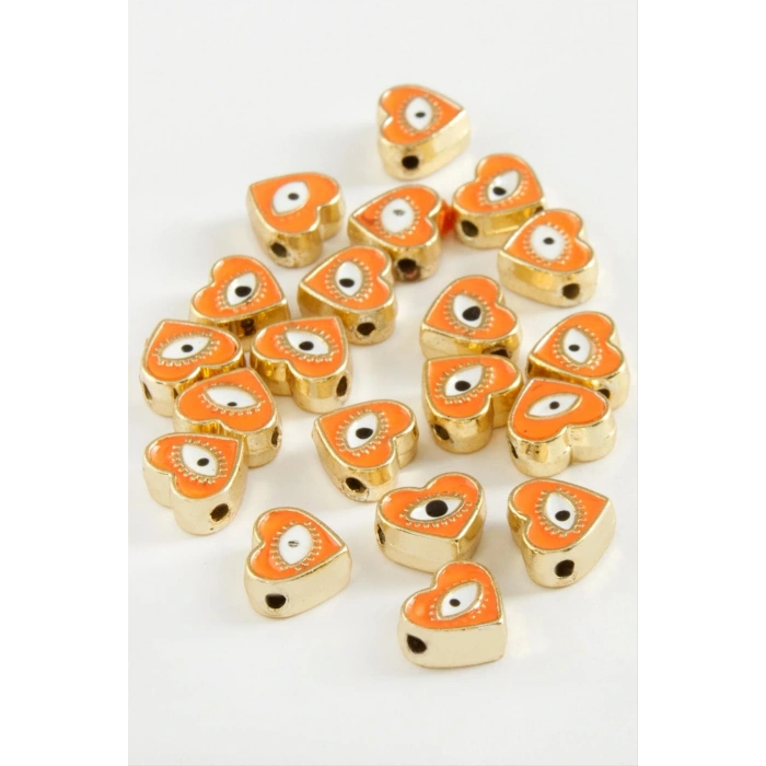 Kalp Göz Mineli Bileklik ve Kolye Ucu Aparatı 1 Adet