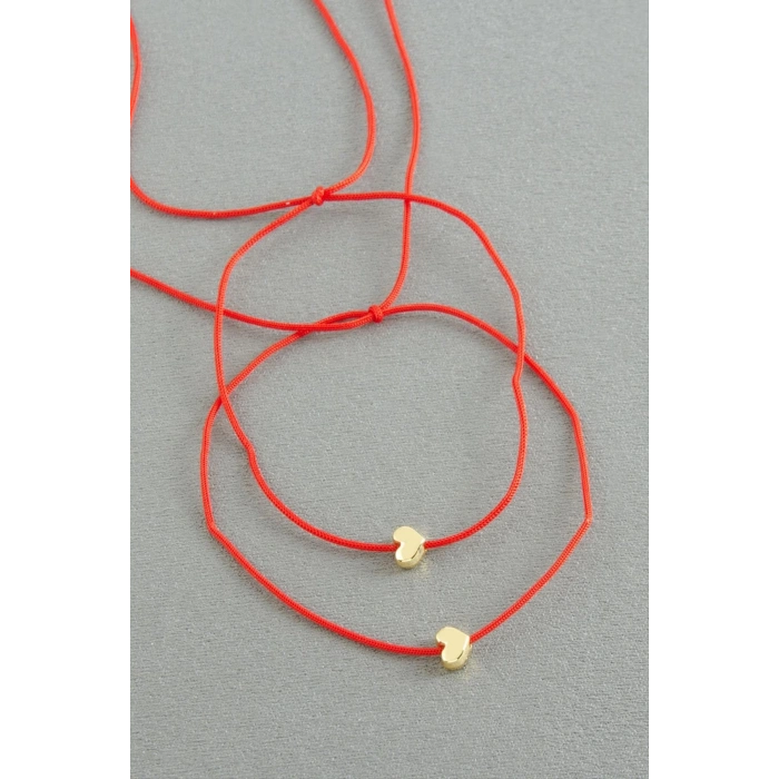Kalp İp Bileklik 2 Adet