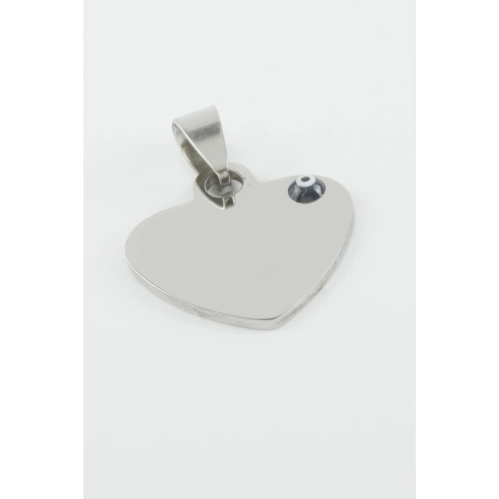 Kalp İsim Yazılabilir Çelik Kolye Ucu 2,3 cm