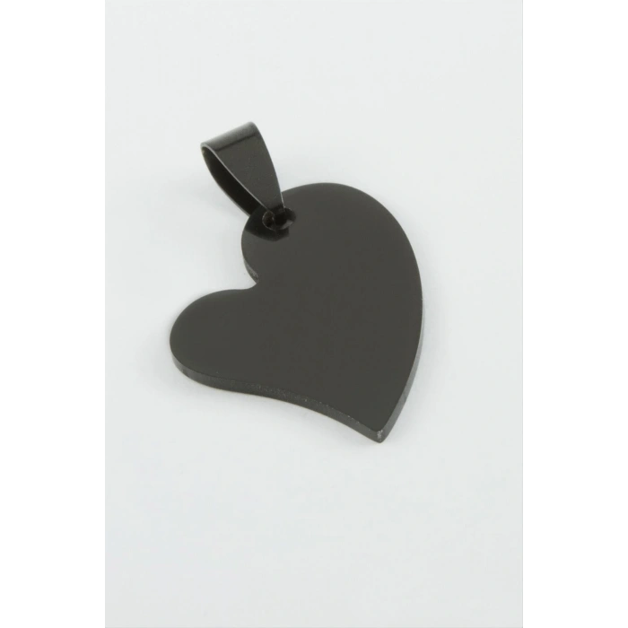 Kalp İsim Yazılabilir Çelik Kolye Ucu 2,8 cm