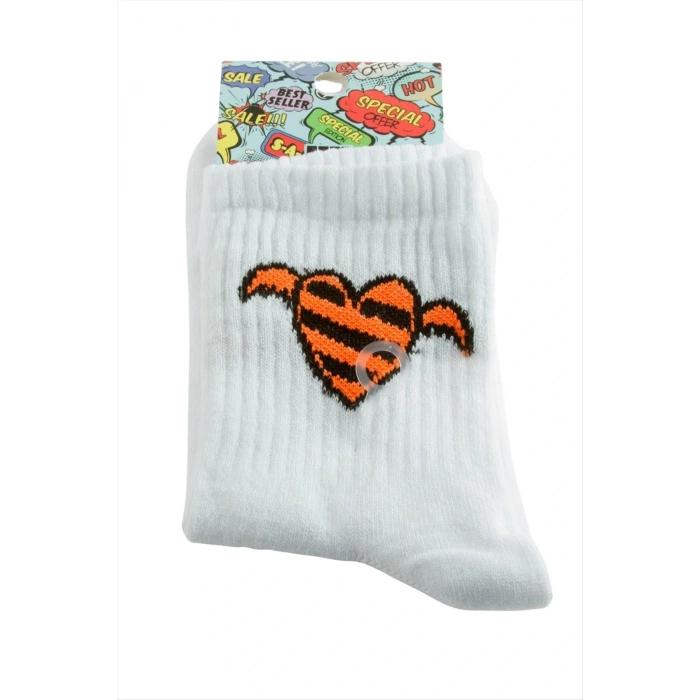 Kalp Kanat Kolej Çorap 8*28