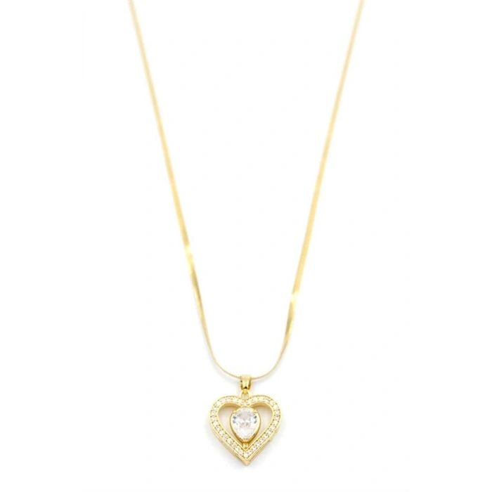 Kalp Kolye - Altın