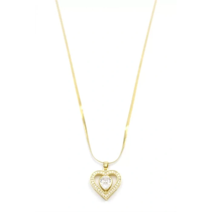 Kalp Kolye - Altın