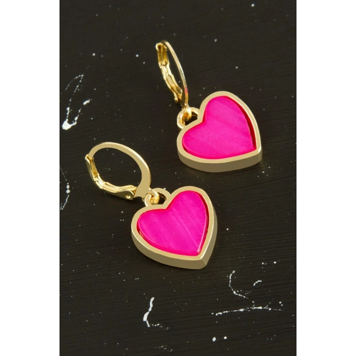 Kalp Polyester Küpe