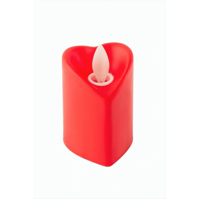 Kalp Şekilli Işıklı Mum