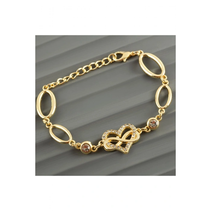 Kalp Taşlı Trend Bileklik