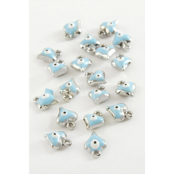 Kalp Tek Kulplu Mineli Bileklik ve Kolye Ucu Aparatı 1 Adet