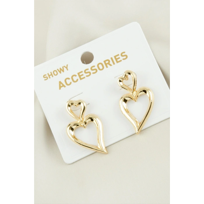 Kalp Yeni Sezon Metal Küpe