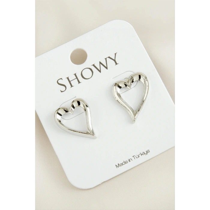 Kalp Yeni Sezon Metal Küpe