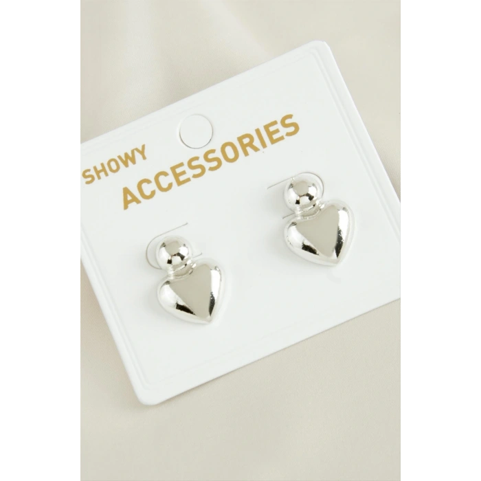 Kalp Yeni Sezon Metal Küpe