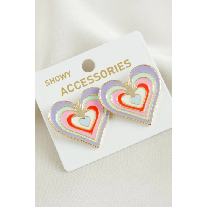 Kalp Yeni Sezon Mineli Küpe