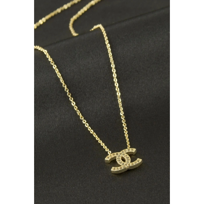 Kalp Zirkon Taşlı Kolye