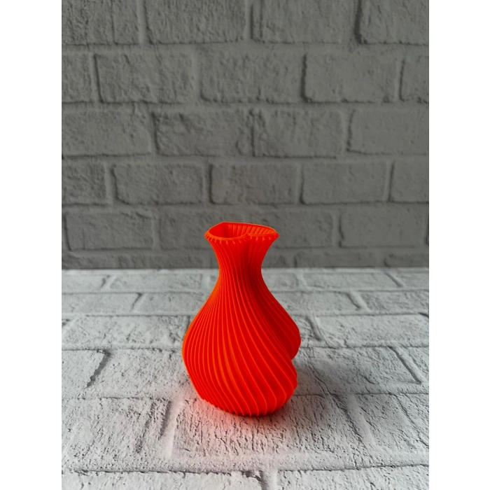 Kalpli Turuncu Dekoratif Vazo 11 Cm Modern Şık Masaüstü Aksesuar