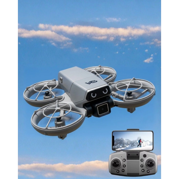 Kameralı Mini Drone Optical Flow Hover APP Kontrollü
