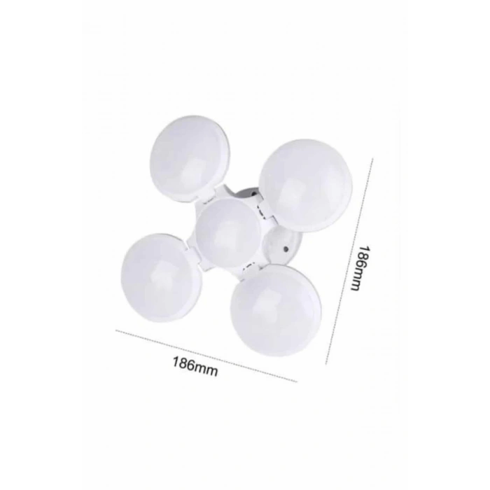 Kamp Lambası Güneş Enerjili Solar 5 Kanatlı Katlanır Lamba Karavan