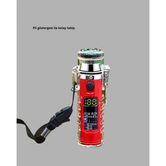Kamp Ve Outdoor İçin Çok Amaçlı Çakarlı Elektronik Çakmak