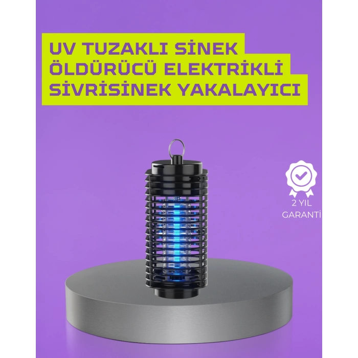 Kapalı Ve Açık Alanlarda Etkili Elektrikli Sivrisinek Katili – Uv Işıklı Tuzak