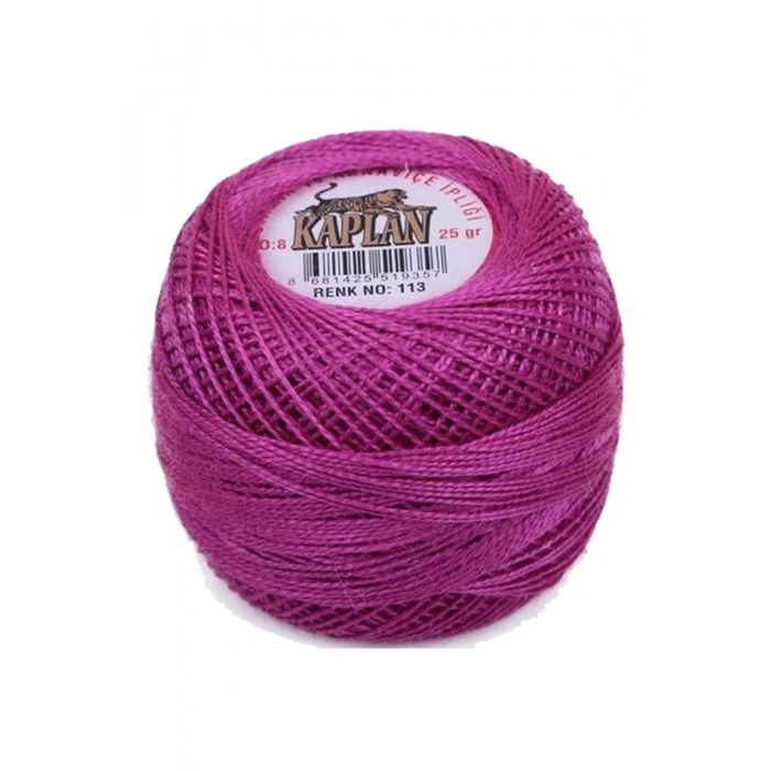 Kaplan Etamin Ve Kanaviçe İpi 8 No Kod/Renk: 113 - 