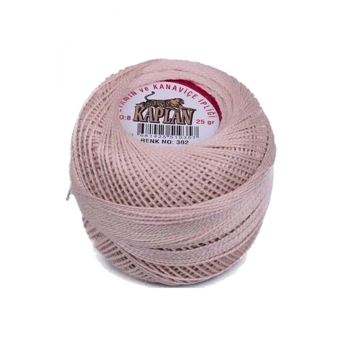 Kaplan Etamin Ve Kanaviçe İpi 8 No Kod/Renk: 302 - 