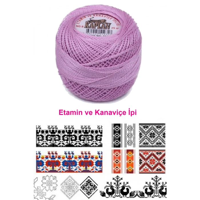 Kaplan Etamin Ve Kanaviçe İpi 8 No Kod/Renk: 717 - 