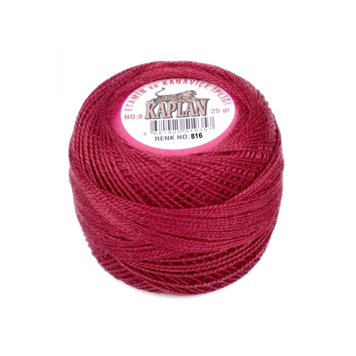 Kaplan Etamin Ve Kanaviçe İpi 8 No Kod/Renk: 816 - 