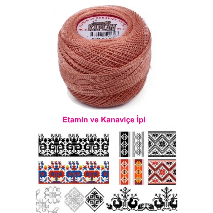 Kaplan Etamin Ve Kanaviçe İpi 8 No Kod/Renk: 922 - 
