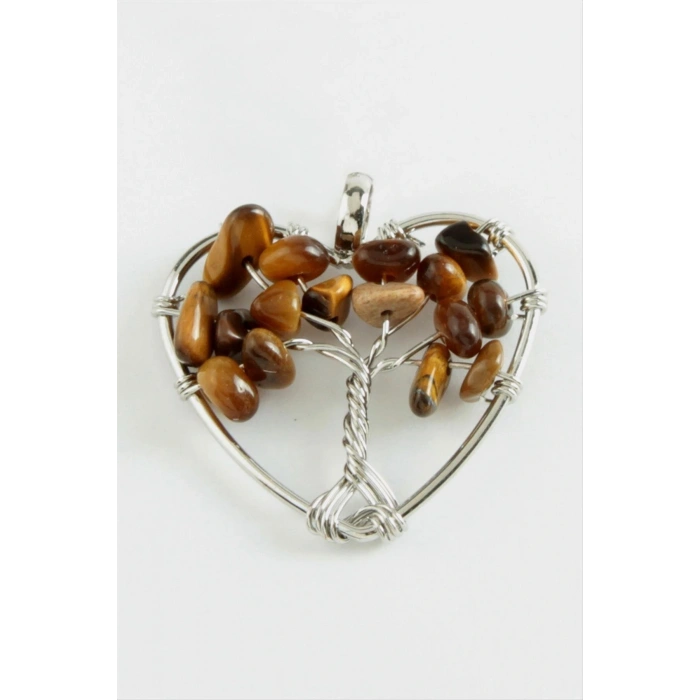 Kaplangözü Kalp Doğaltaş Kolye Ucu