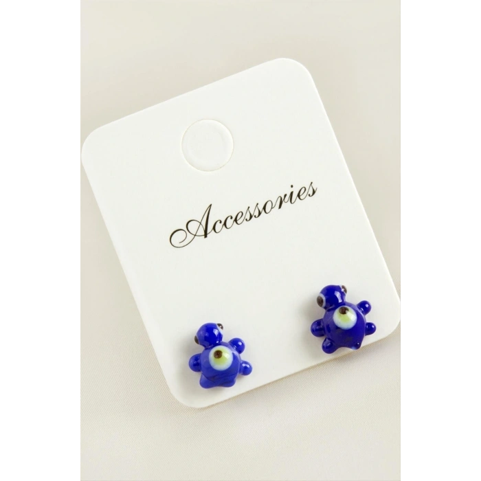 Kaplumbağa Cam Küpe