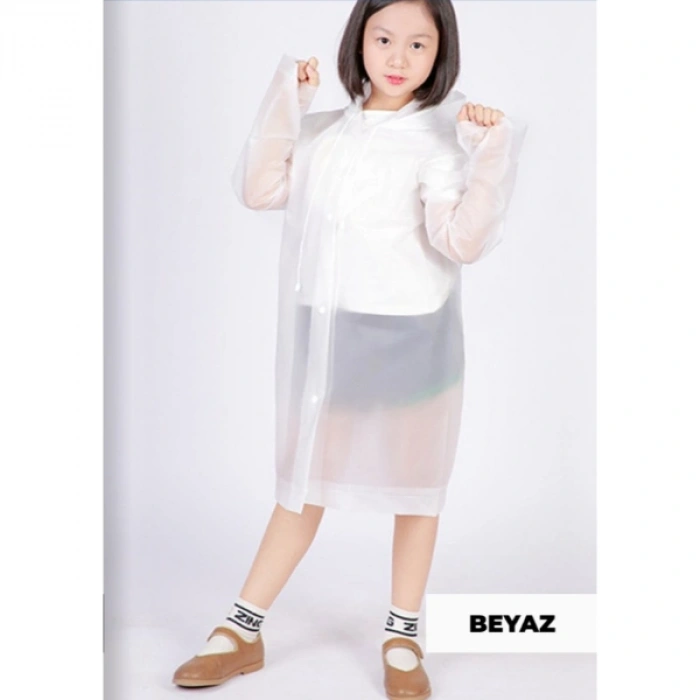 Kapüşonlu Çocuk Yağmurluk