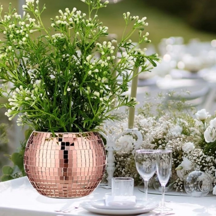 Kare Bronz Cam Mozaik Fayans Çıkartmaları El İşi Kare Cam Fayans Kendinden Yapışkanlı Aynalı Dekor Panel 30x30 Cm (4887)