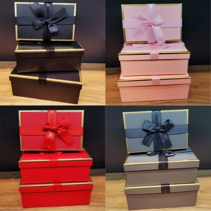 Kare Hediyelik 3Lü Kutu Set