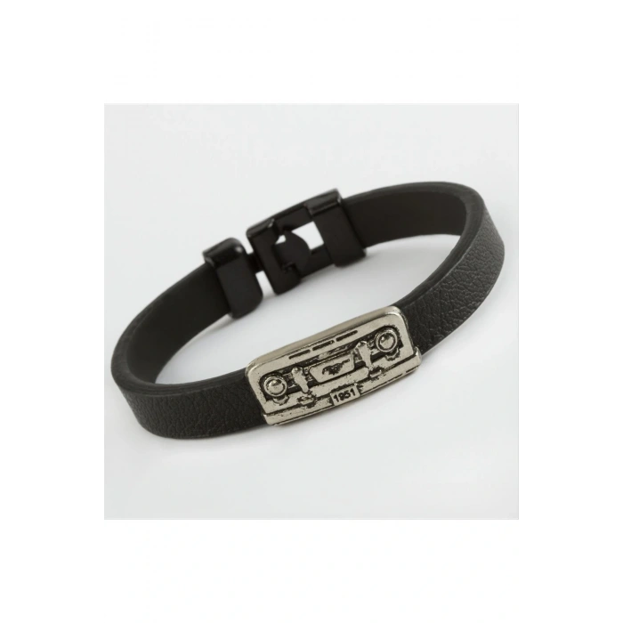 Kare Kaliteli Suni Deri Bileklik