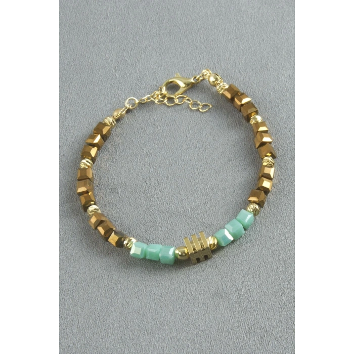 Karışık Figürlü Küp Kristal Bileklik