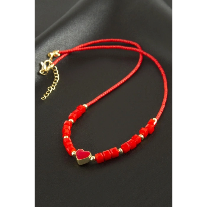 Karışık Figürlü Miyoki Boncuk Küp Kristal Kolye 1 Adet