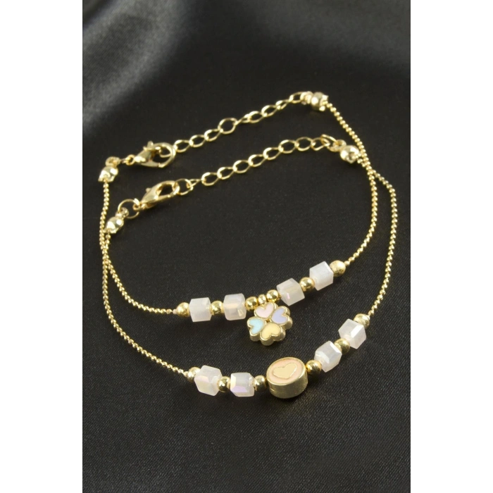 Karışık Küp Kristal Bileklik