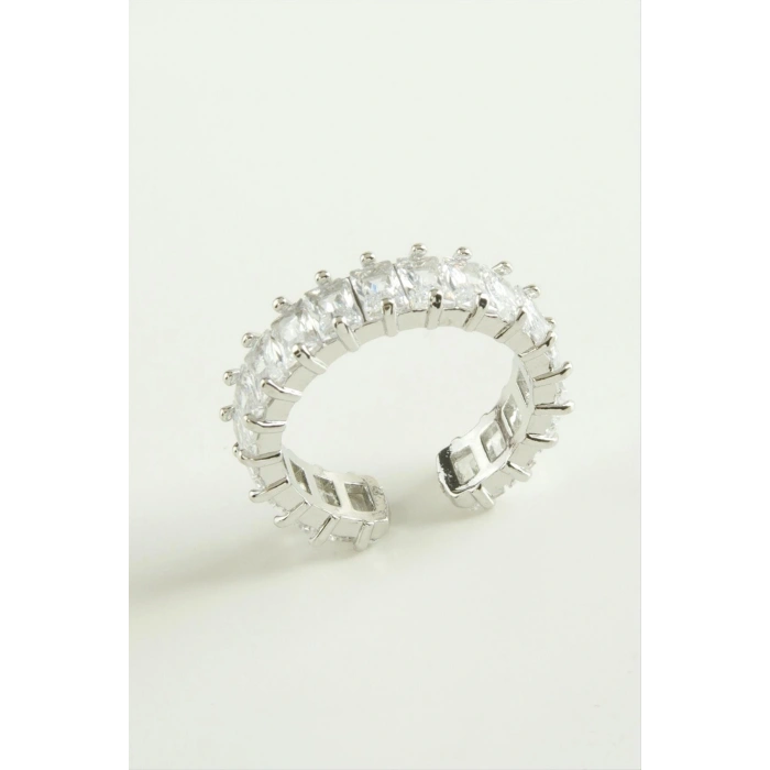 Karışık Lüks Baget Zirkon Taşlı Yüzük