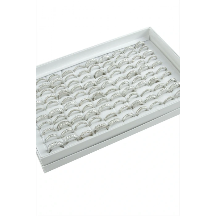 Karışık Lüks Baget Zirkon Taşlı Yüzük