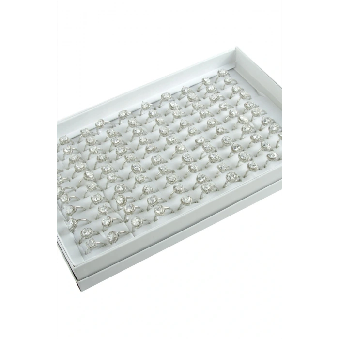 Karışık Lüks Zirkon Taşlı Ciddi İlişki Yüzüğü