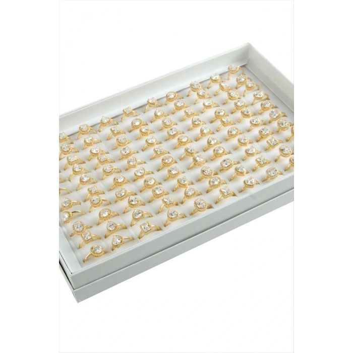 Karışık Lüks Zirkon Taşlı Ciddi İlişki Yüzüğü