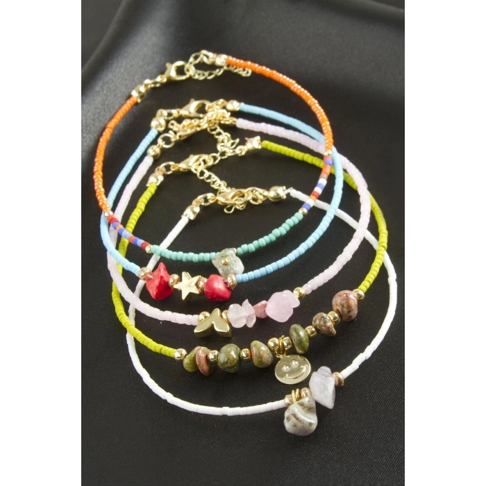 Karışık Miyoki Boncuk Bileklik