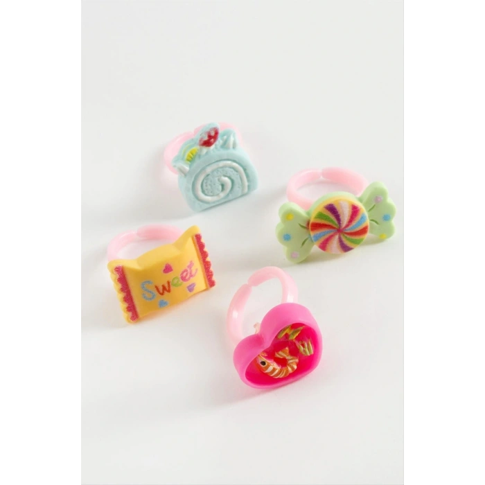 Karışık Plastik Çocuk Yüzük 1 Adet