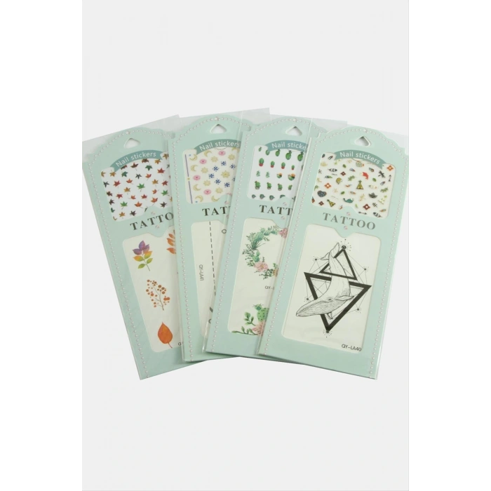 Karışık Tattoo Dövme Sticker 1 Adet